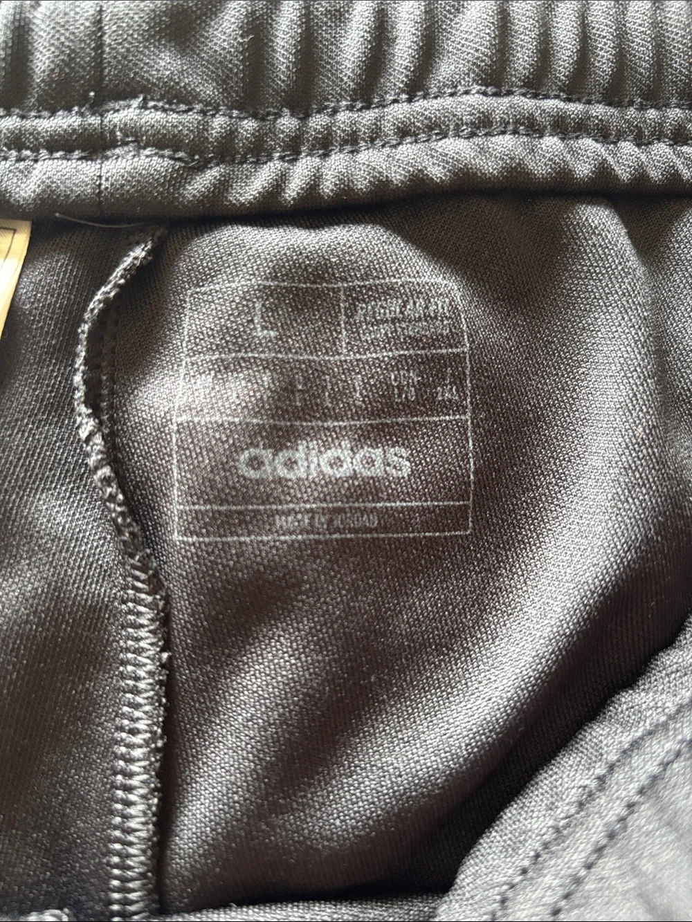 adidas Black and White Kids Joggers with Side Stripes